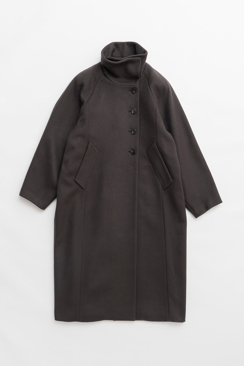 High-Neck Long Coat - 2026WINTER