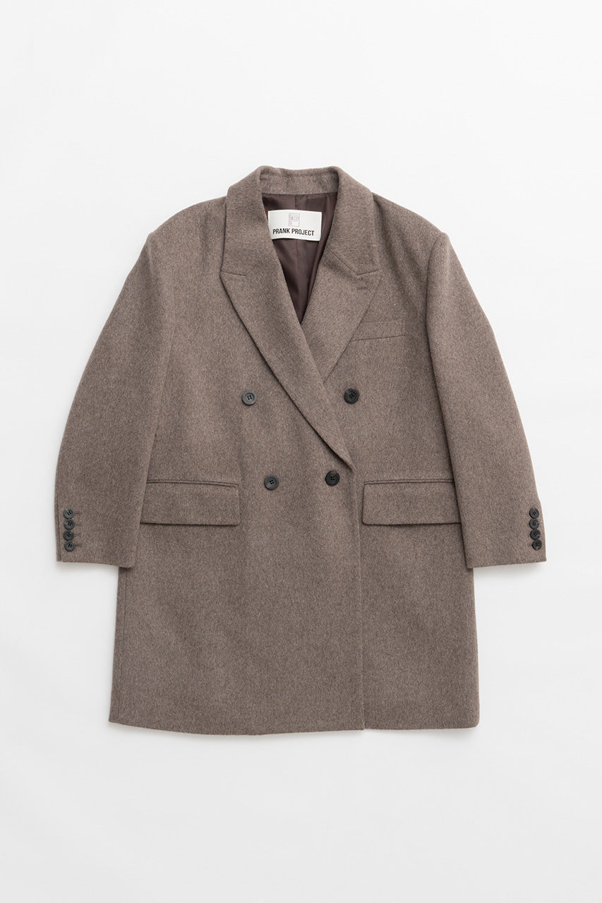 Fine Wool Double-Breasted Coat - 2026WINTER