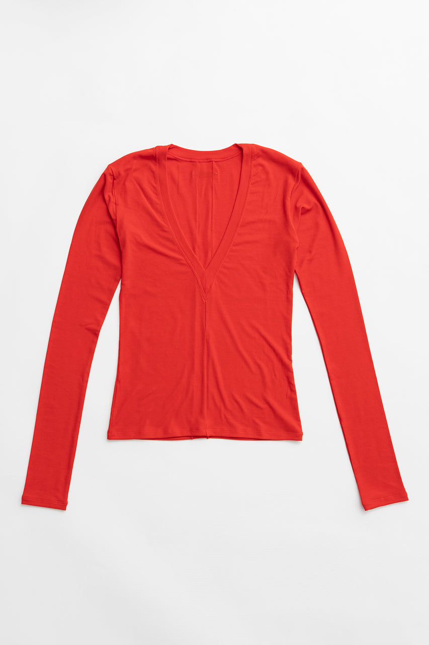 Deep V-Neck Top - 2026 SPRING