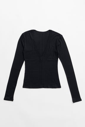 Deep V-Neck Top - 2026 SPRING