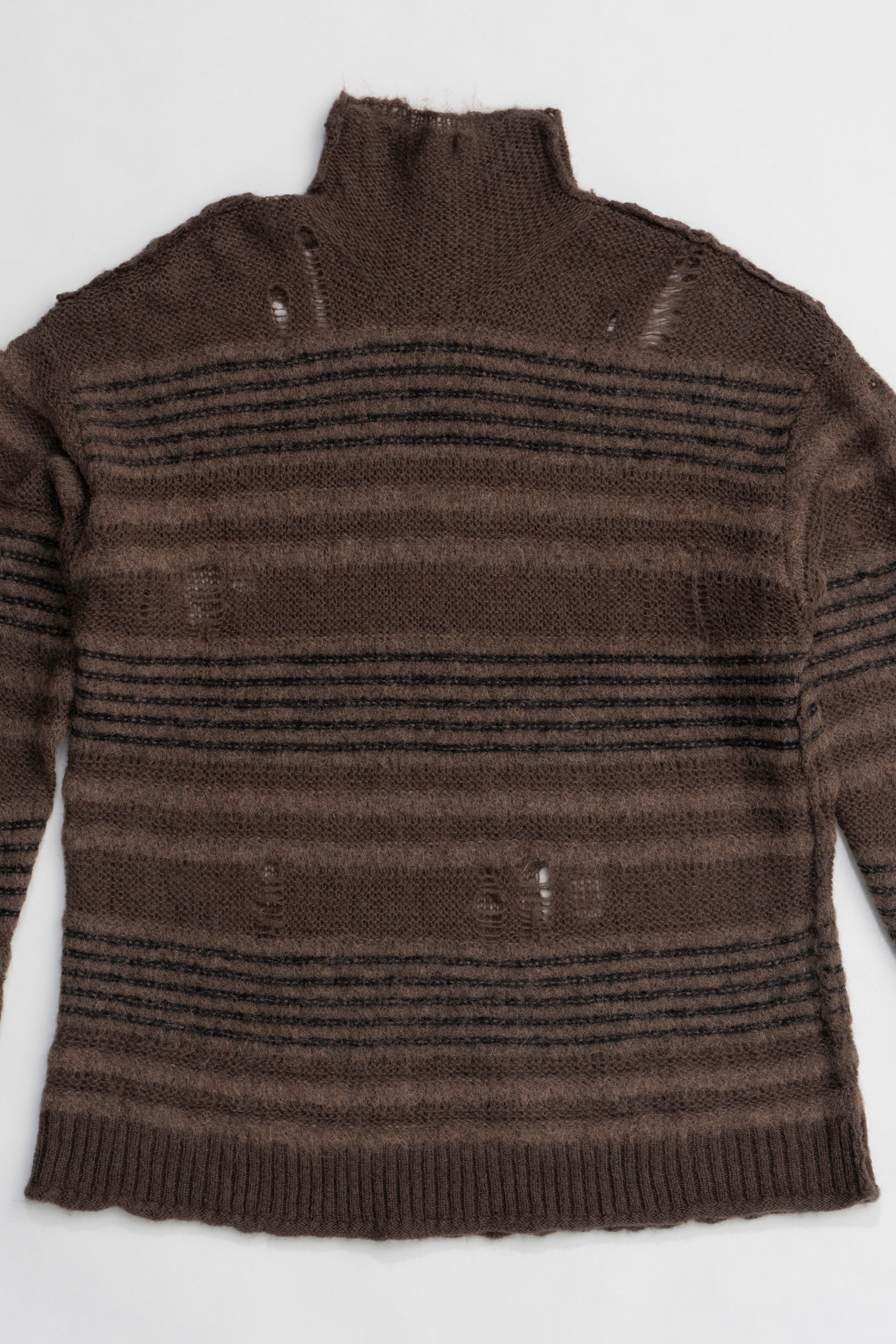 【24WINTER PRE ORDER】Mohair Sheer Border Knit