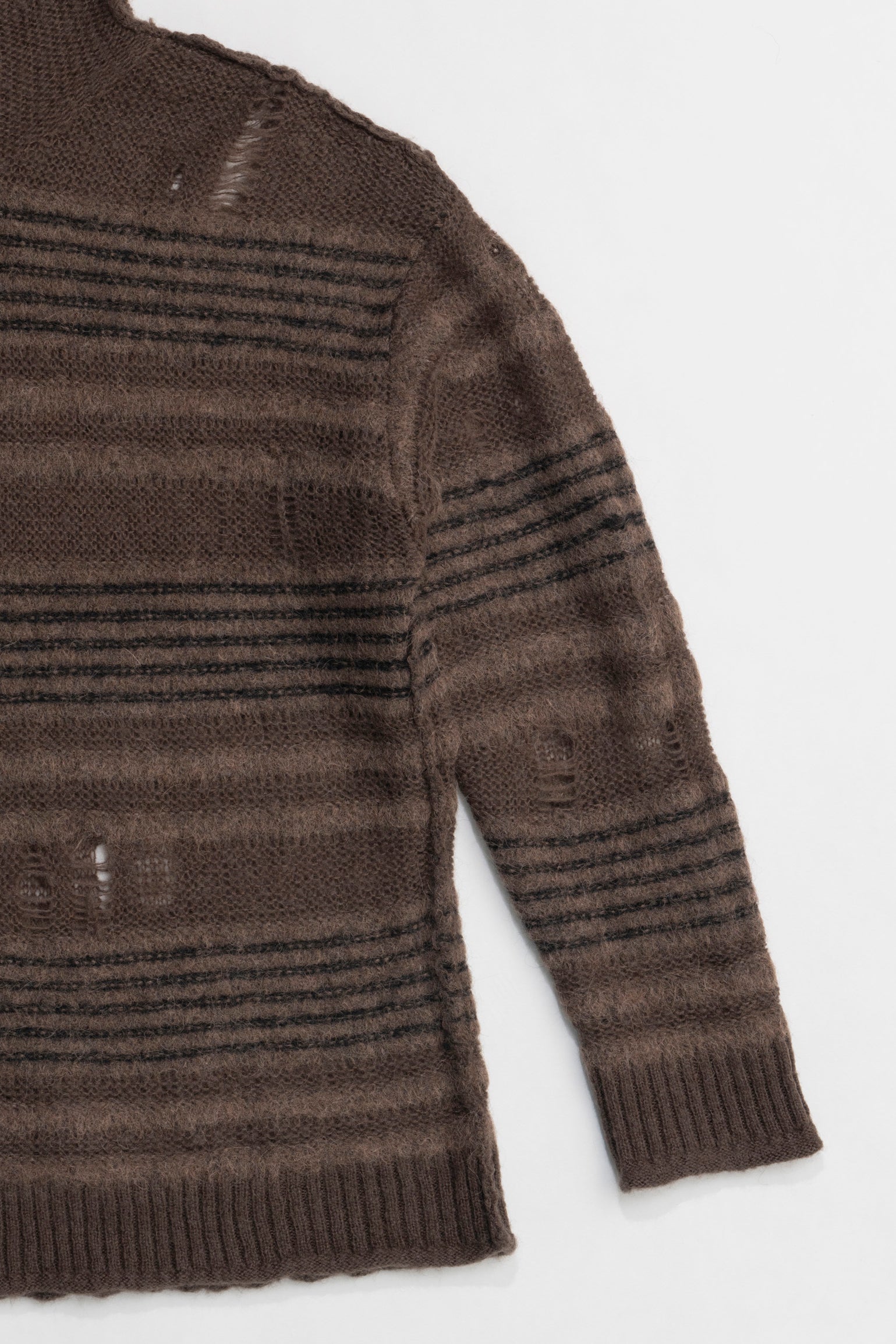 【24WINTER PRE ORDER】Mohair Sheer Border Knit