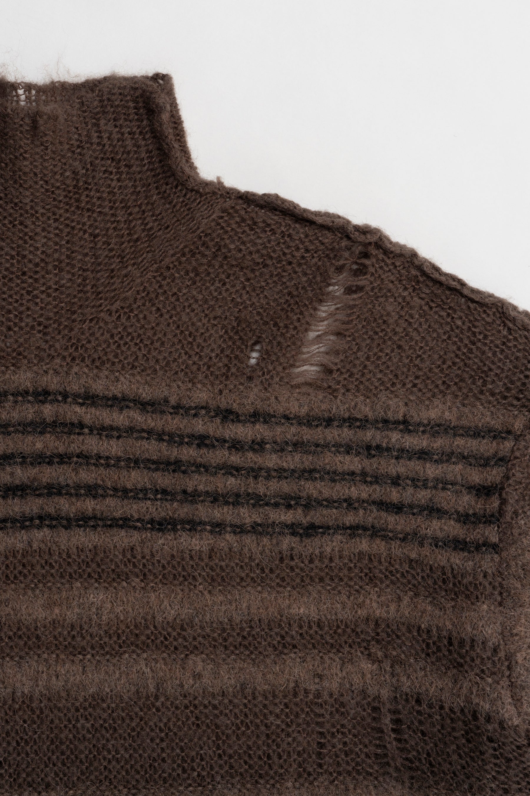 【24WINTER PRE ORDER】Mohair Sheer Border Knit