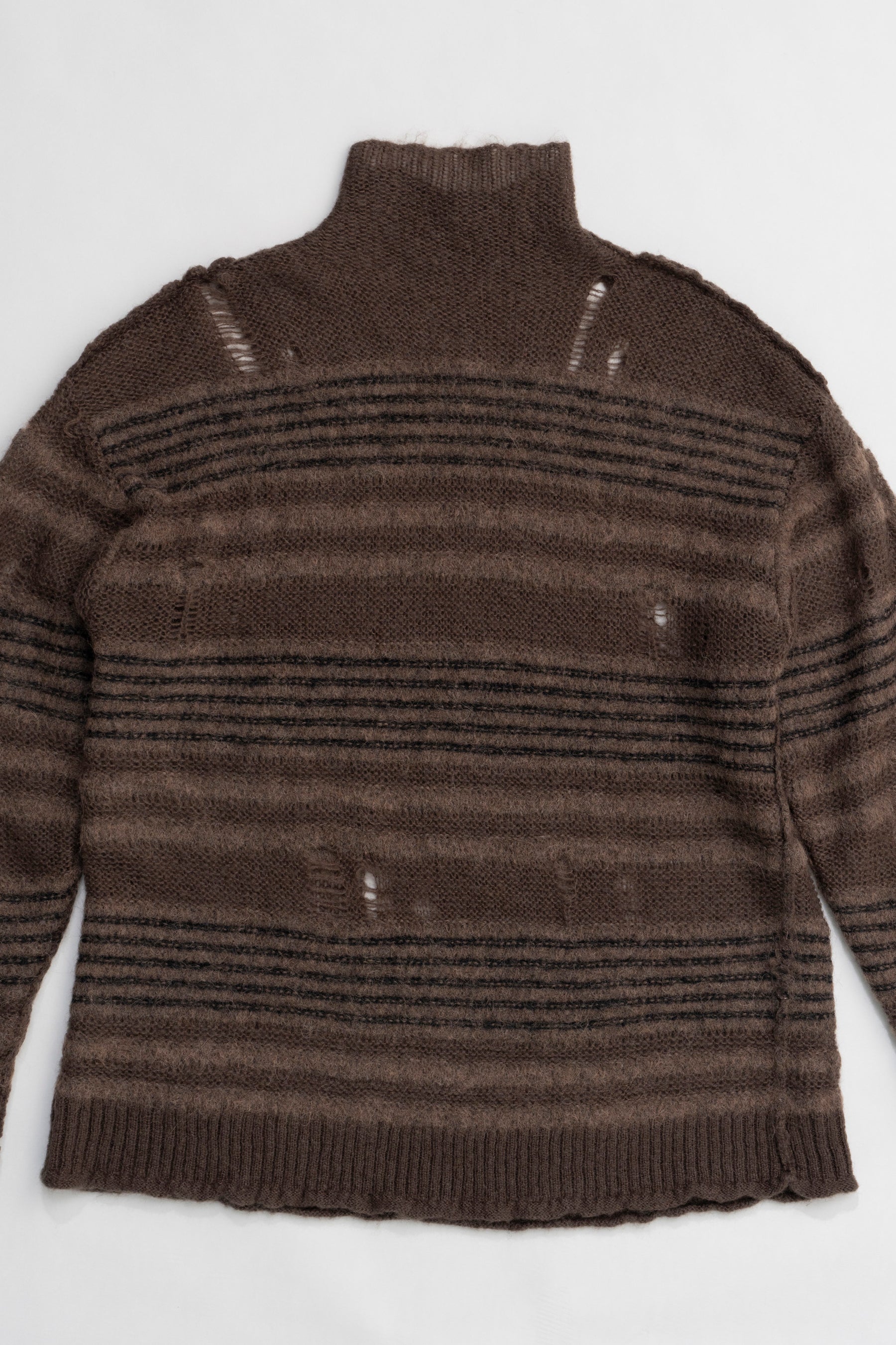 【24WINTER PRE ORDER】Mohair Sheer Border Knit