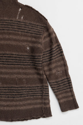 【24WINTER PRE ORDER】Mohair Sheer Border Knit