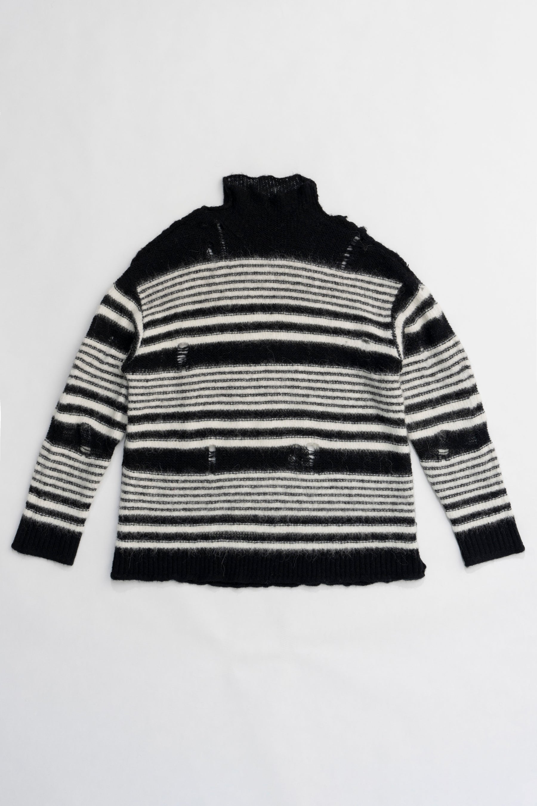 【24WINTER PRE ORDER】Mohair Sheer Border Knit