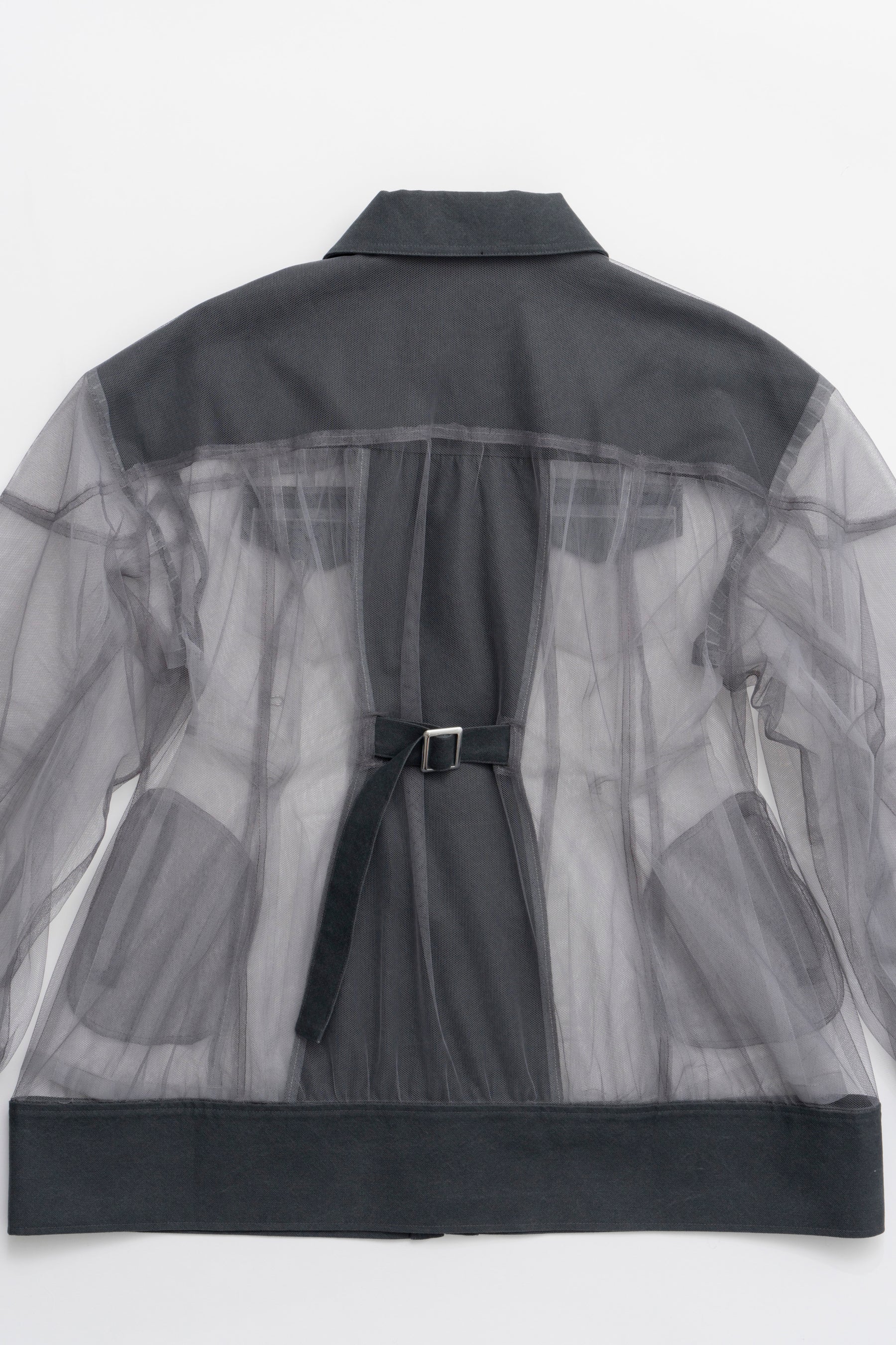 【25 SPRING PRE ORDER】Cocoon Sleeve Tulle Blouson