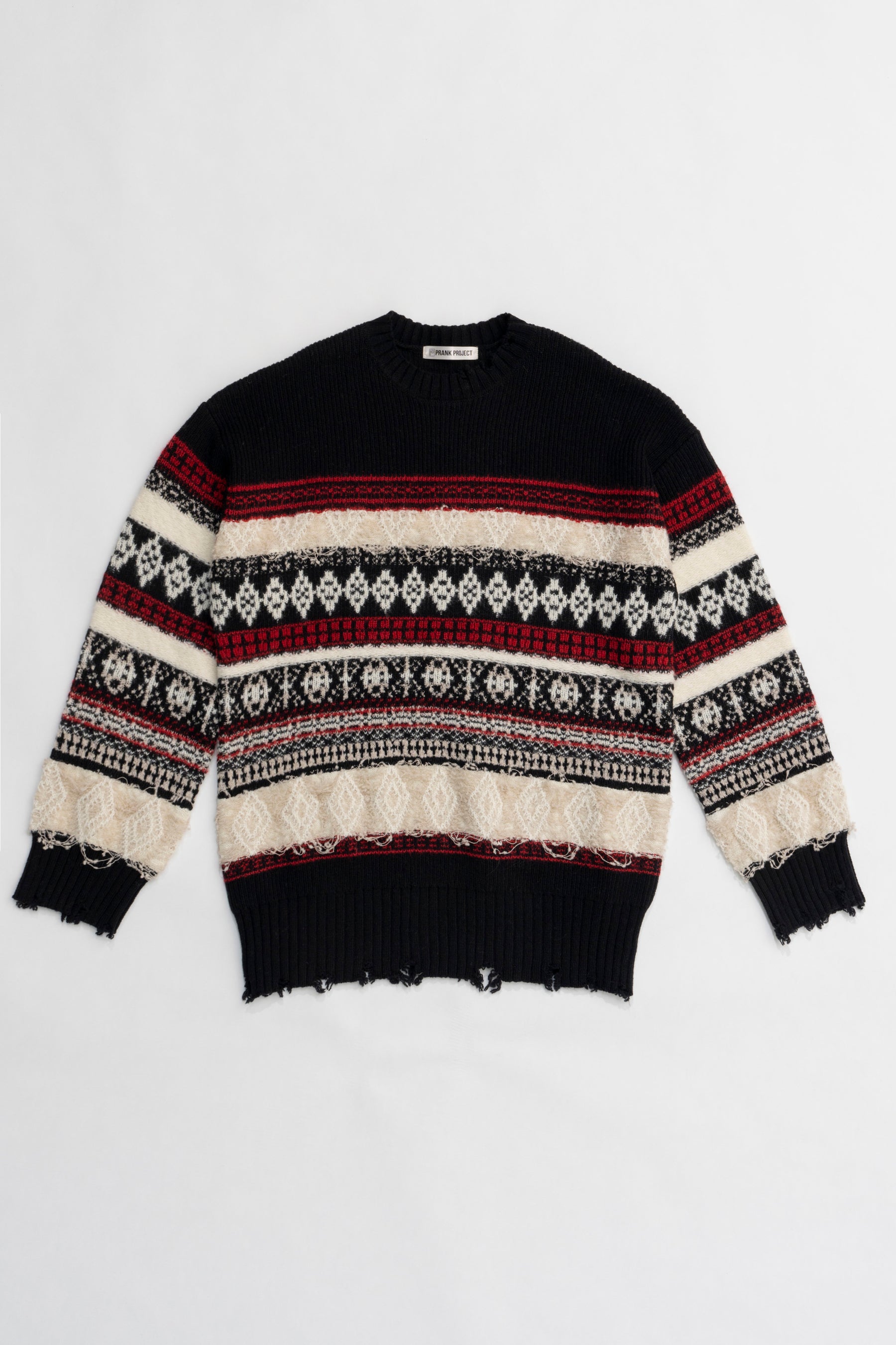 【24WINTER PRE ORDER】Slub Damaged Nordic Knit