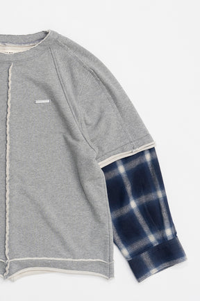 Shirt Layered Sweatshirt