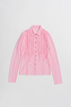 Ruffled Jersey Shirt - 2026 SPRING