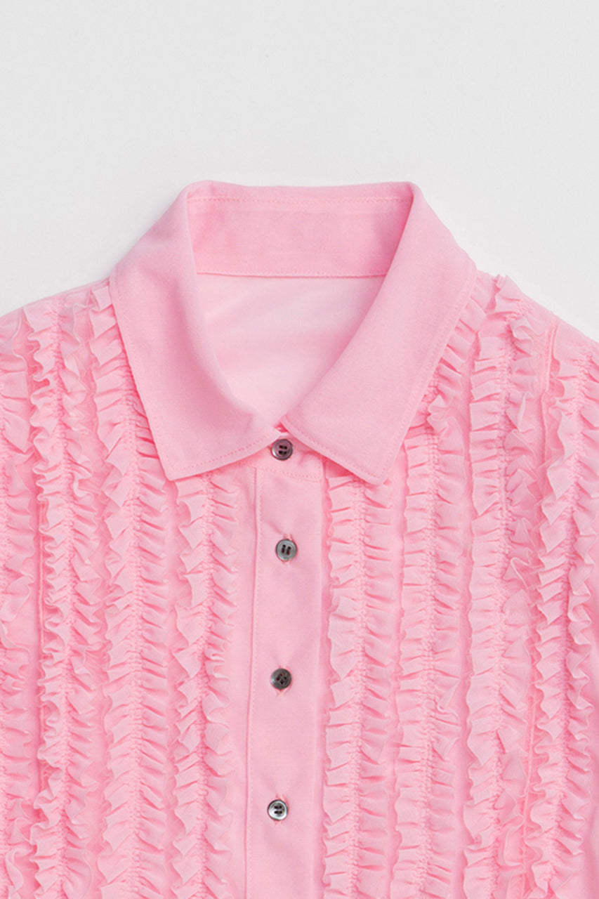 Ruffled Jersey Shirt - 2026 SPRING
