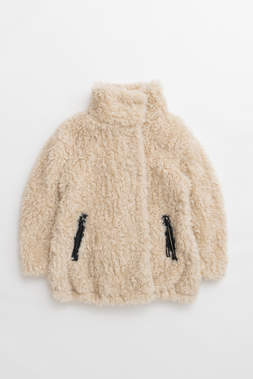 Stand Collar Curly Fur Coat - 2026WINTER