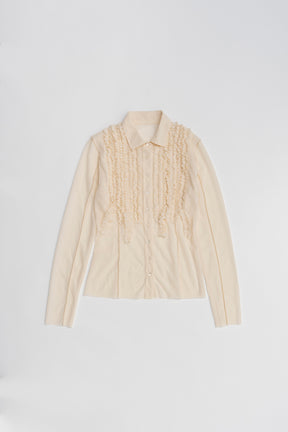 Ruffled Jersey Shirt - 2026 SPRING