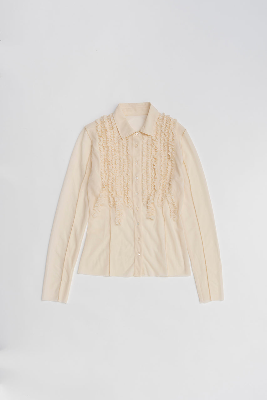 Ruffled Jersey Shirt - 2026 SPRING