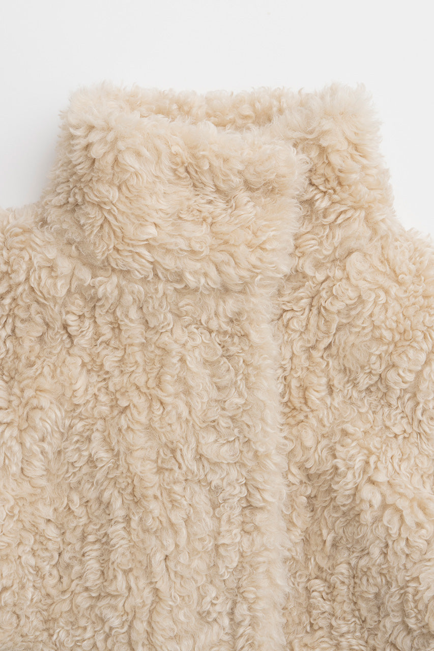Stand Collar Curly Fur Coat - 2026WINTER