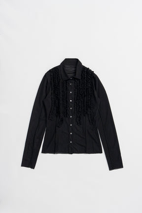 Ruffled Jersey Shirt - 2026 SPRING