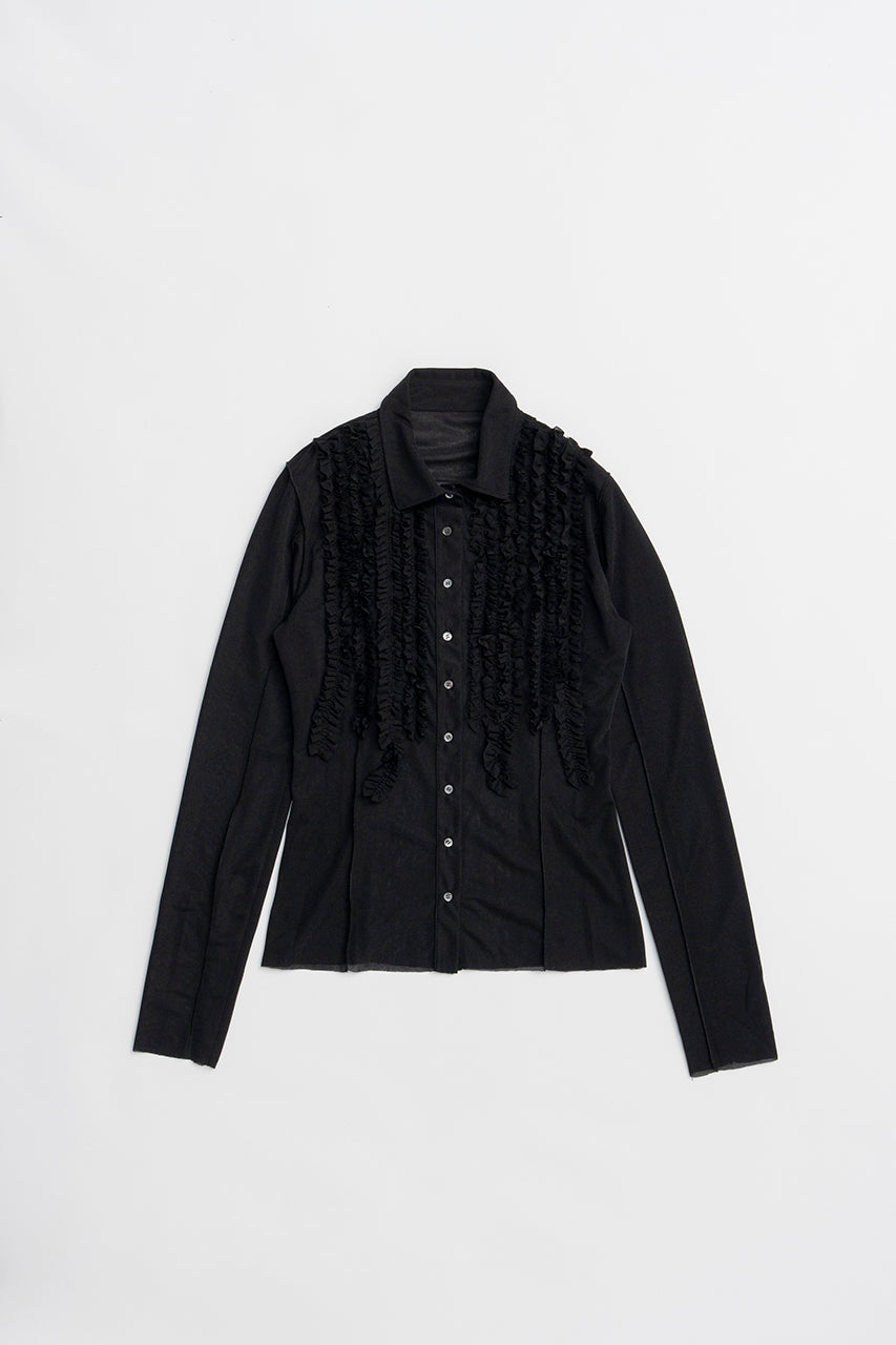 Ruffled Jersey Shirt - 2026 SPRING