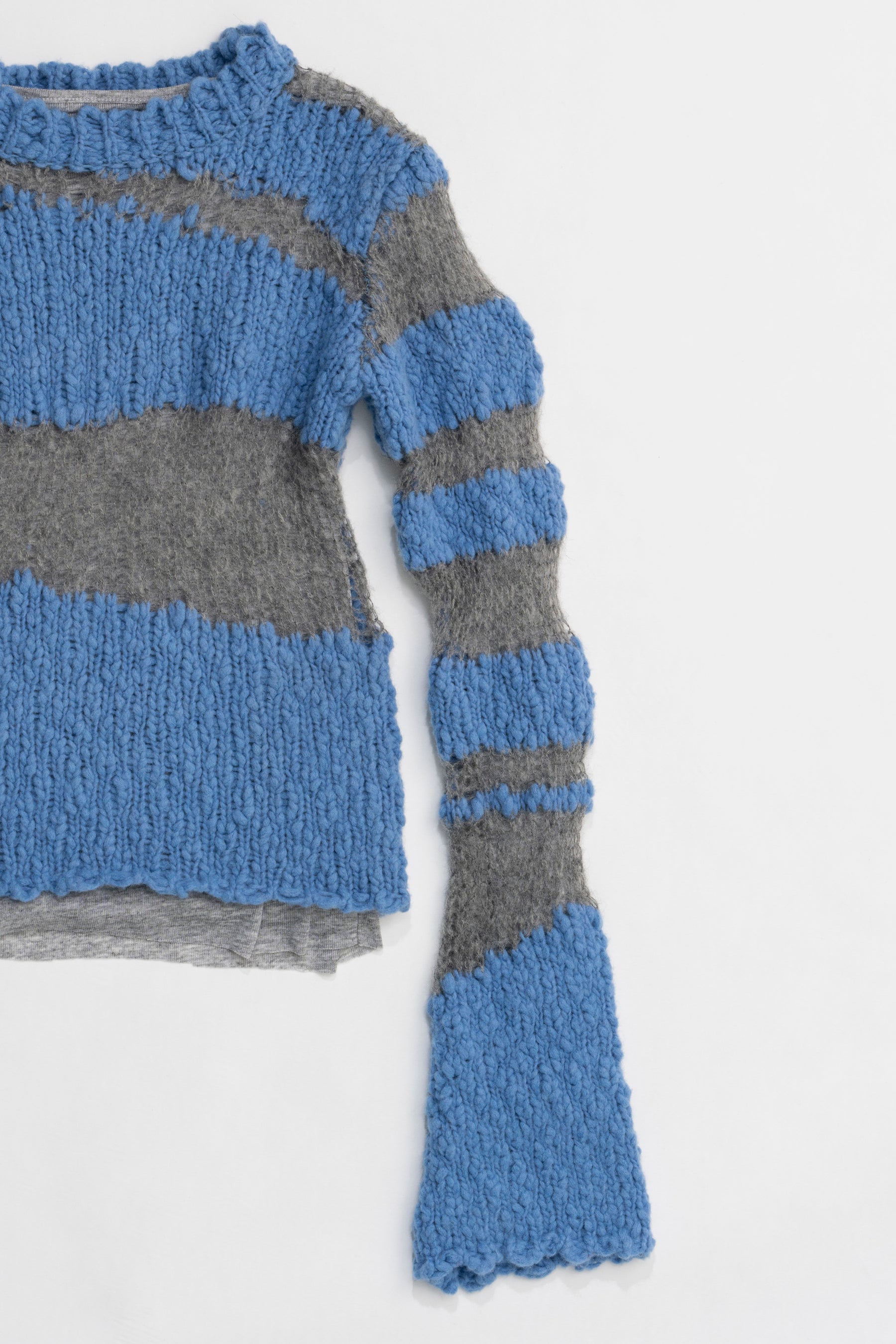 【24WINTER PRE ORDER】Slub Mohair Border Knit