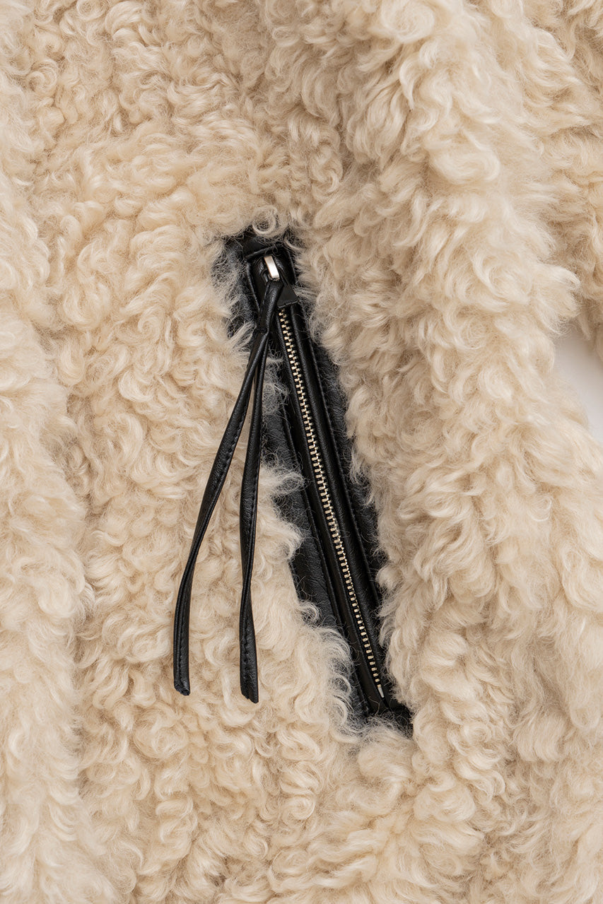 Stand Collar Curly Fur Coat - 2026WINTER