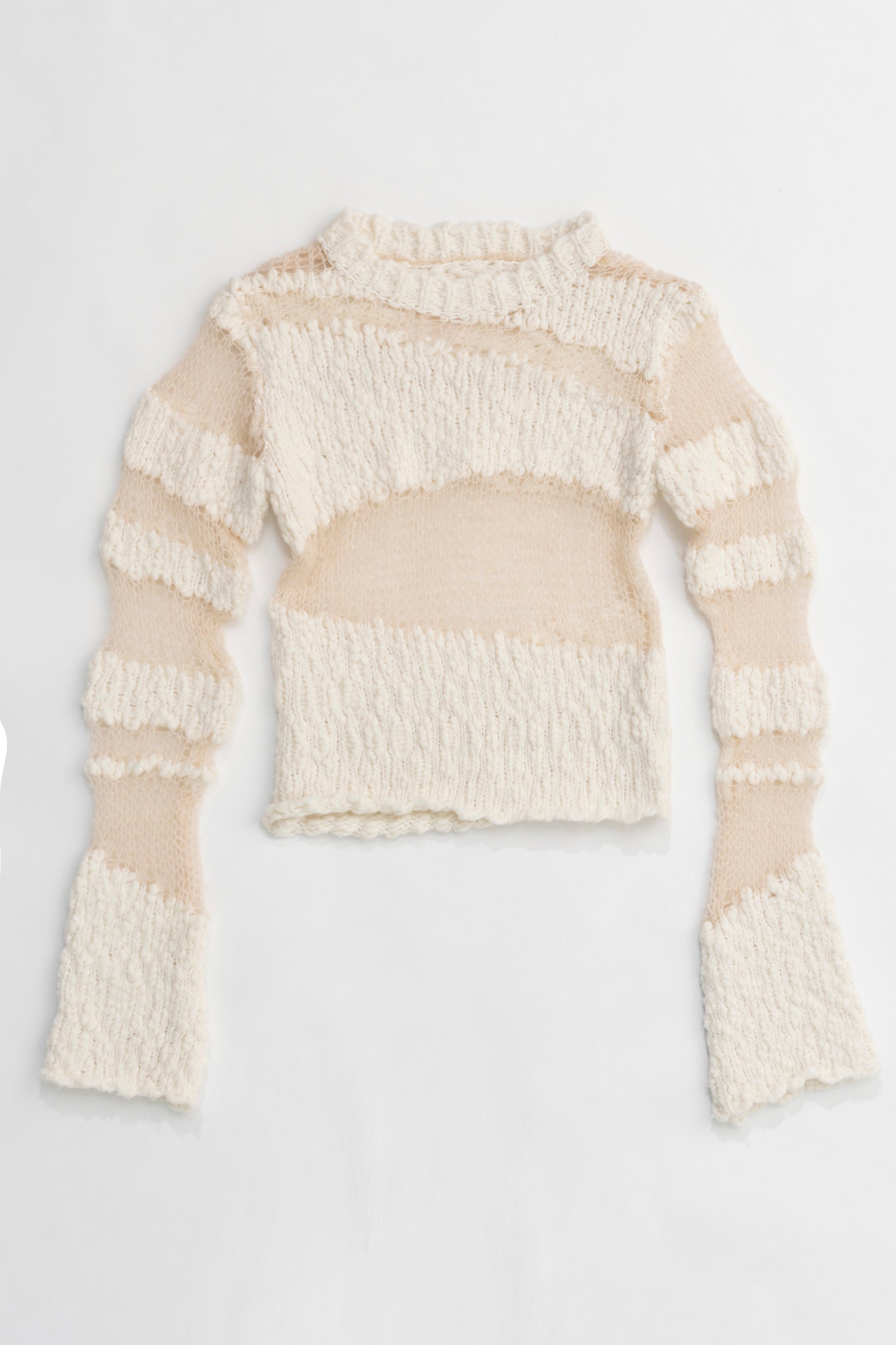 【24WINTER PRE ORDER】Slub Mohair Border Knit