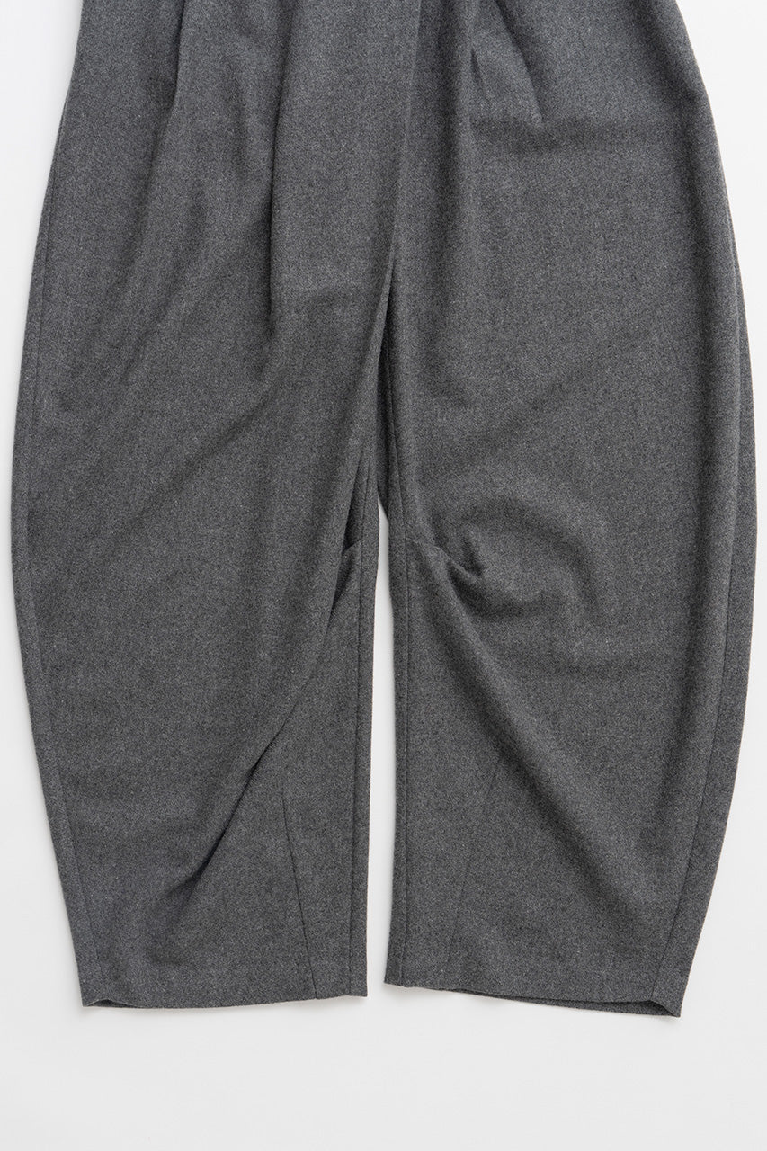 Asymmetrical Tuck Belt Wool Pants - 2026WINTER