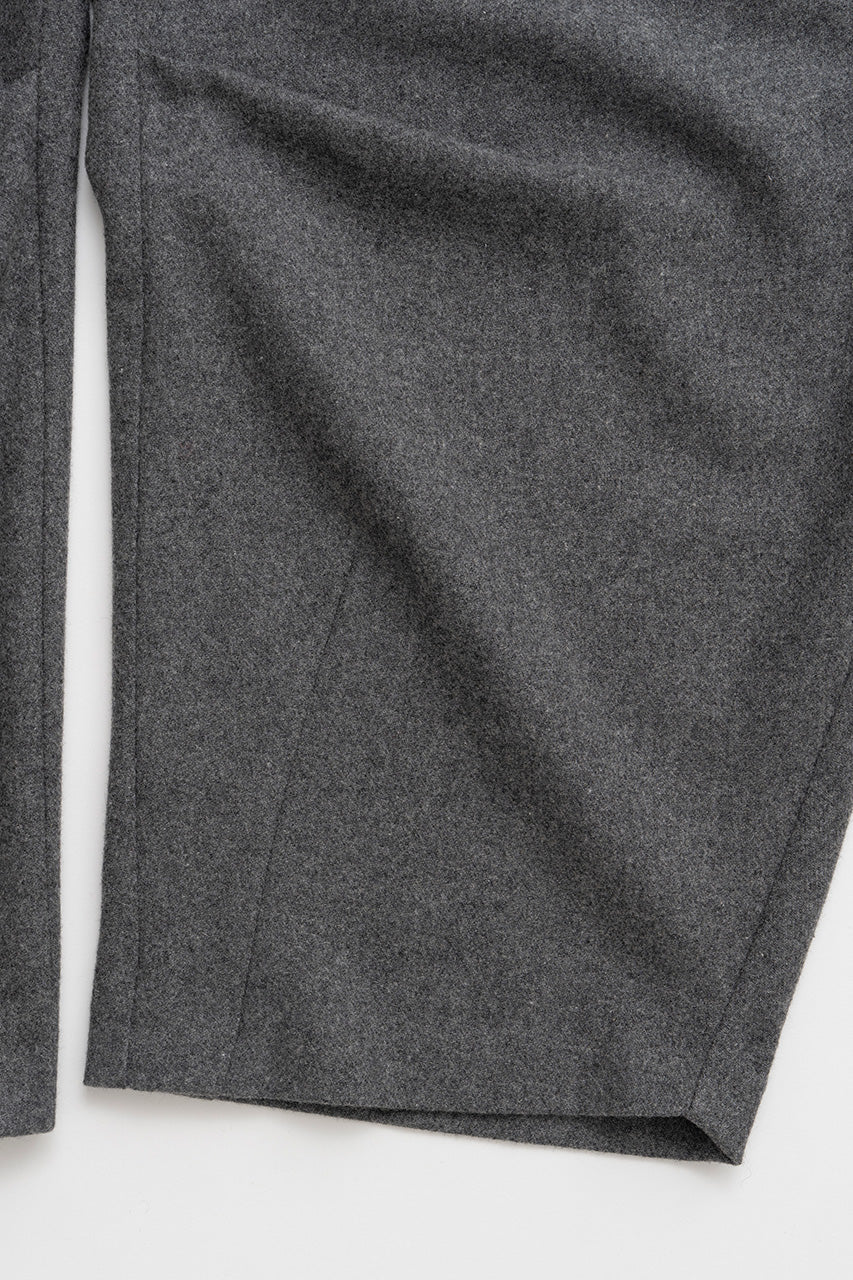 Asymmetrical Tuck Belt Wool Pants - 2026WINTER