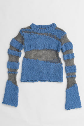 【24WINTER PRE ORDER】Slub Mohair Border Knit