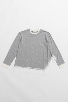 Asymmetrical Hem Lace Top - 2026 SPRING