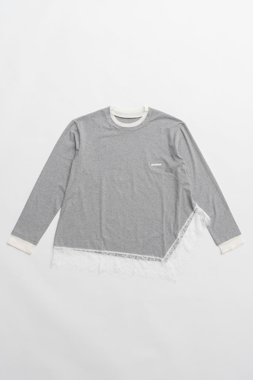 Asymmetrical Hem Lace Top - 2026 SPRING