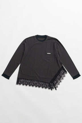 Asymmetrical Hem Lace Top - 2026 SPRING