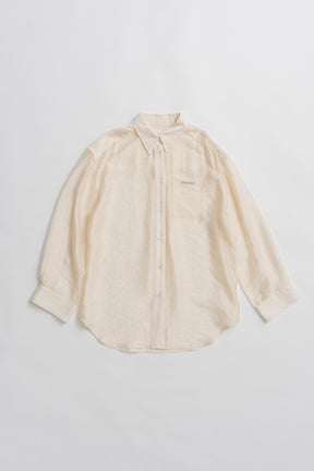Silk Blend Sheer Over Shirt - 26SUMMER