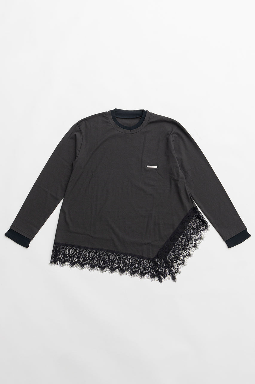 Asymmetrical Hem Lace Top - 2026 SPRING