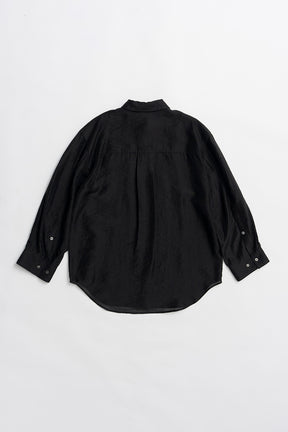 Silk Blend Sheer Over Shirt - 26SUMMER