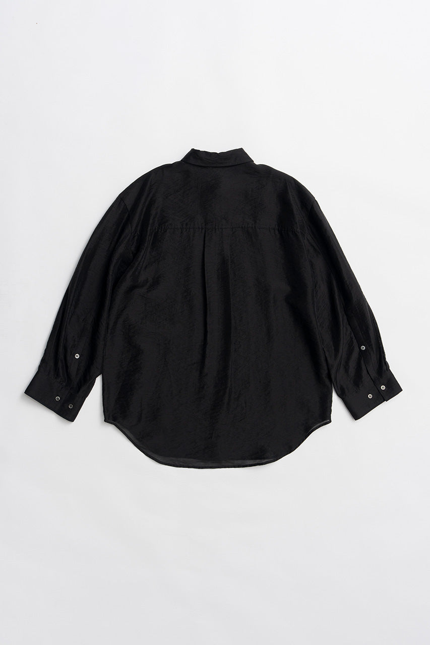 Silk Blend Sheer Over Shirt - 26SUMMER