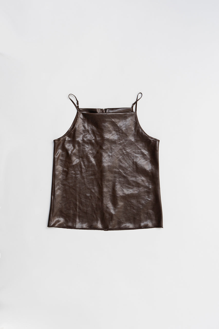 Leather Satin Camisole - 2026 SPRING