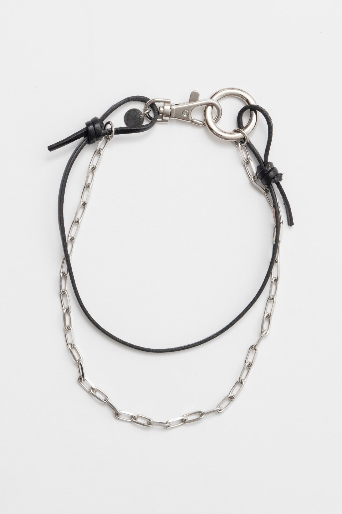 【25 SPRING PRE ORDER】Leather Chain 2Way Choker