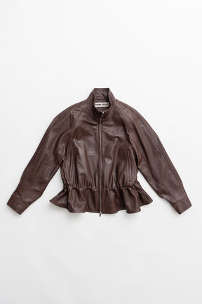 Sheepskin Peplum Blouson - 2026 SPRING