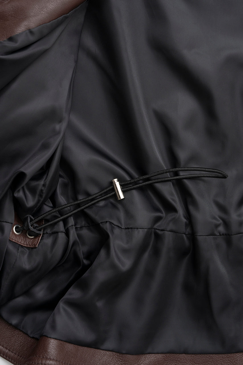 Sheepskin Peplum Blouson - 2026 SPRING