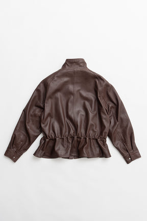 Sheepskin Peplum Blouson - 2026 SPRING