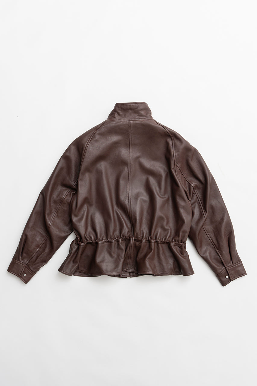 Sheepskin Peplum Blouson - 2026 SPRING