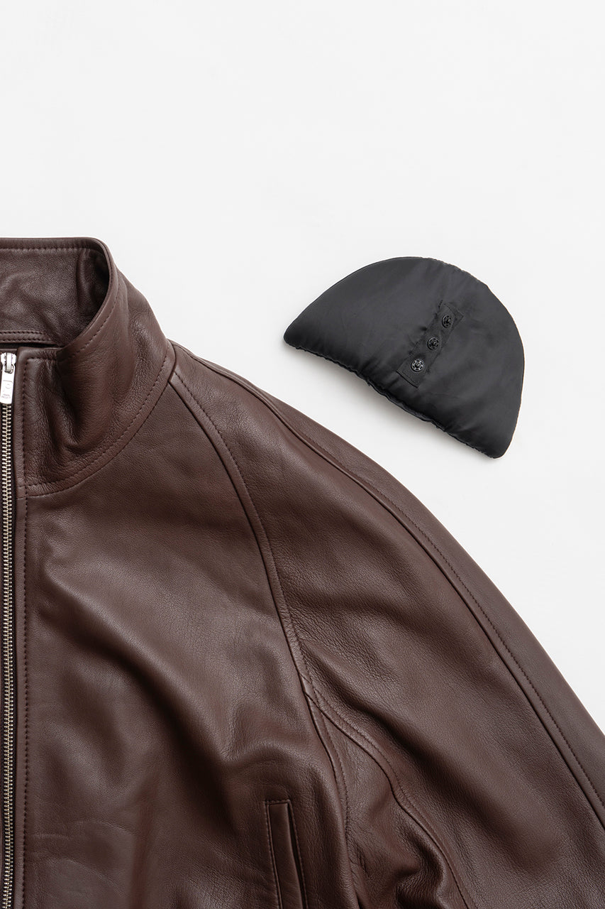 Sheepskin Peplum Blouson - 2026 SPRING