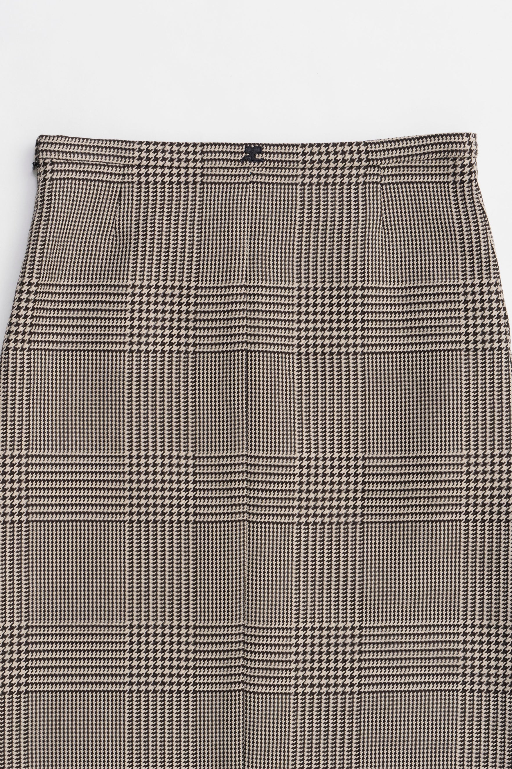 ZIPPED PRINCE OF WALES SKIRT