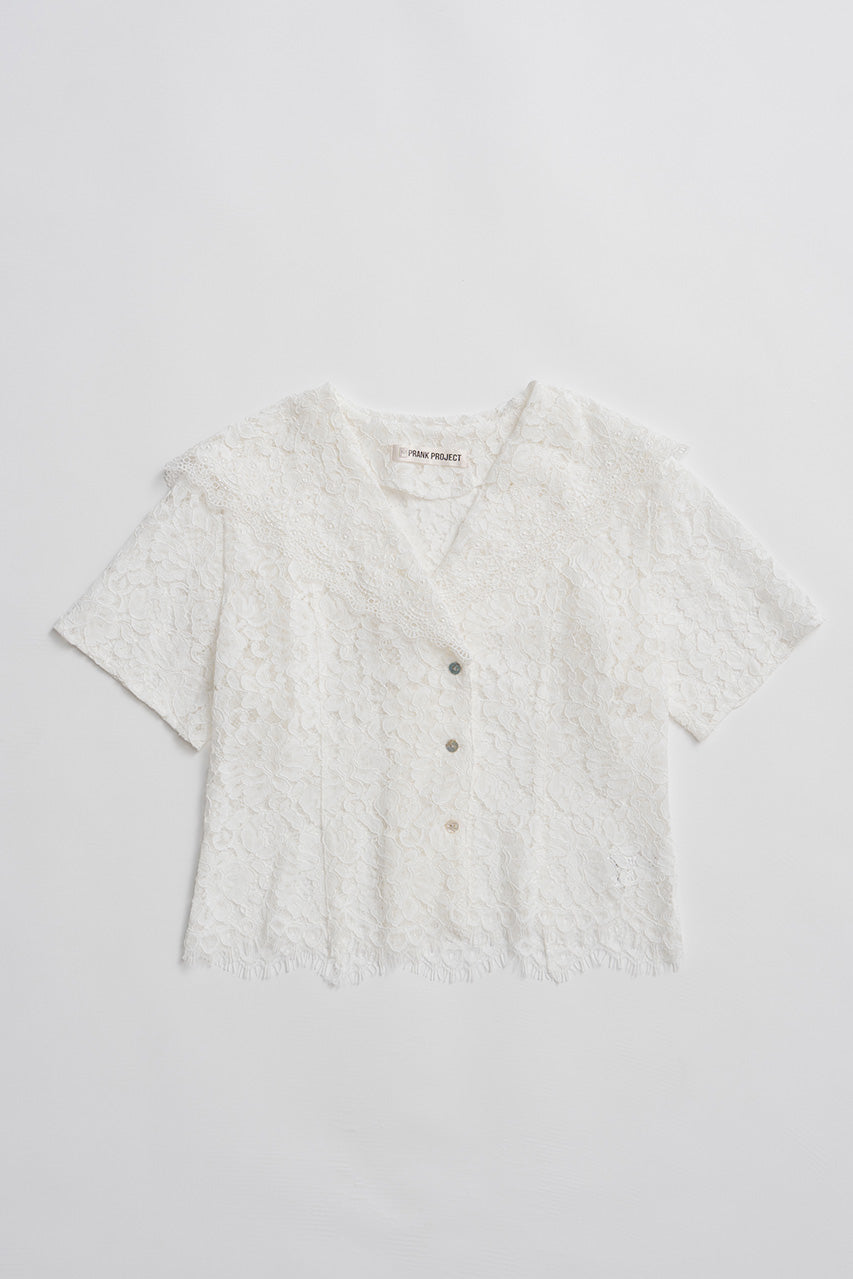Scallop Lace Sailor Shirt - PRE ORDER