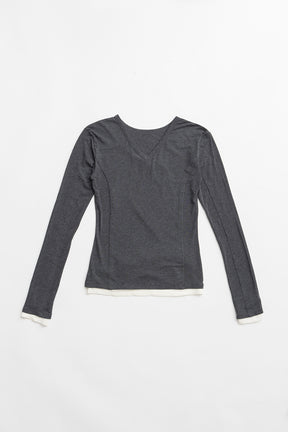 Double Neck Layered Top - 2026 SPRING