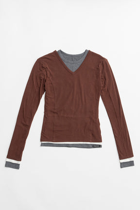 Double Neck Layered Top - 2026 SPRING