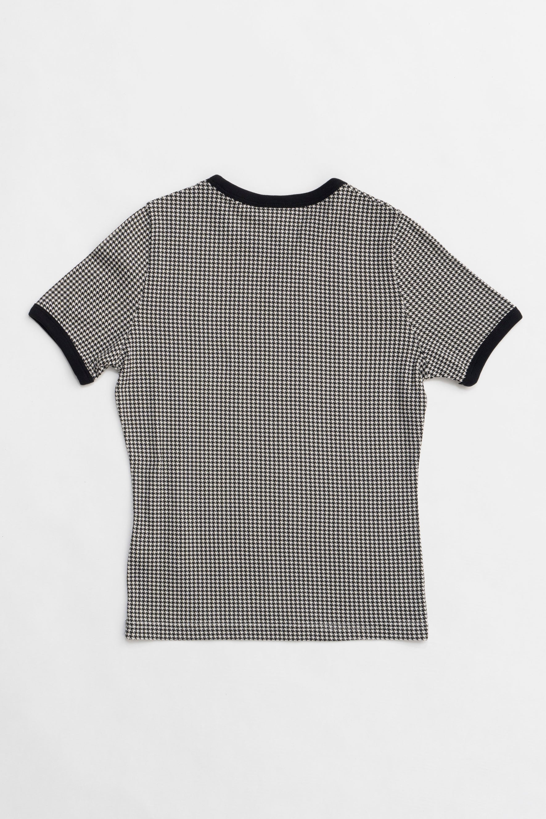 Contrast Houndstooth T-Shirt