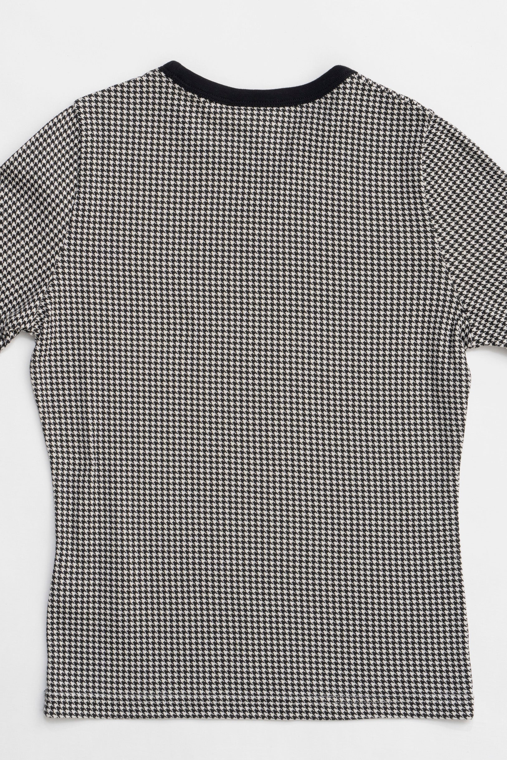 Contrast Houndstooth T-Shirt