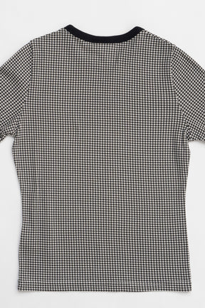 Contrast Houndstooth T-Shirt