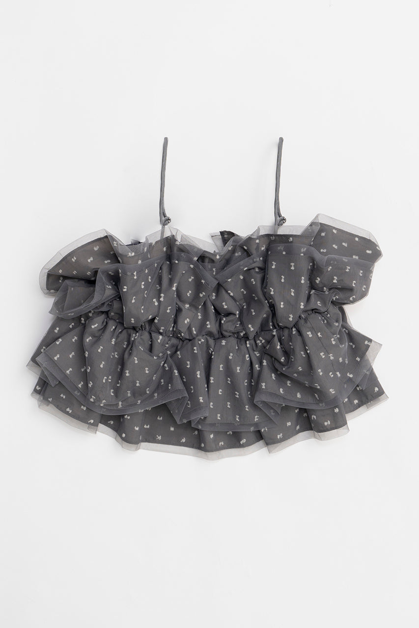 Dot Jacquard Bustier