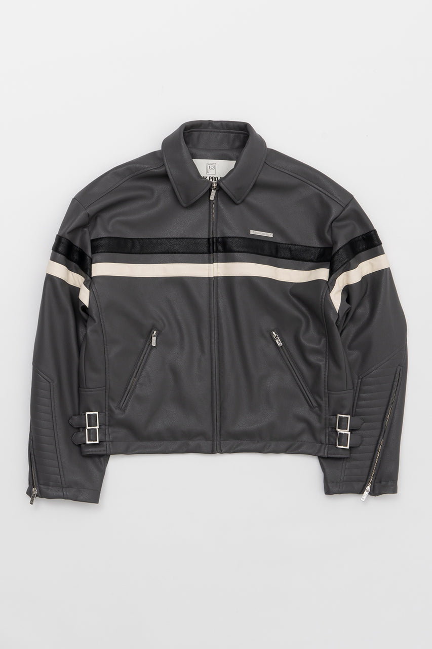 Motorcycle Synthetic Leather Jacket